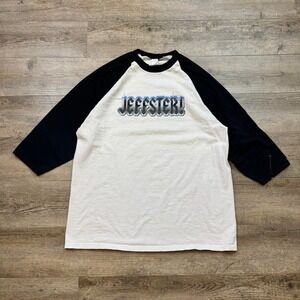 Vintage Chuck JEFFSTER! Raglan T-Shirt 3/4 Sleeve Warner Bros. Merch Size L